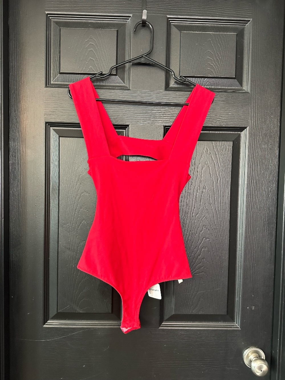 NWT Free People Intimately Red Open Back Bodysuit Size Small